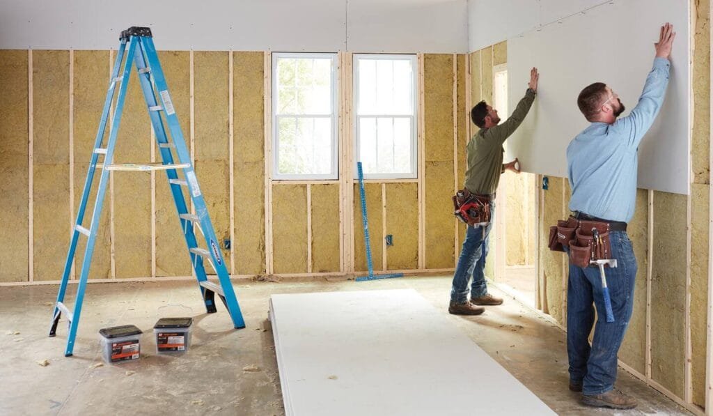 Professional flooring installation UAE - expert team at work