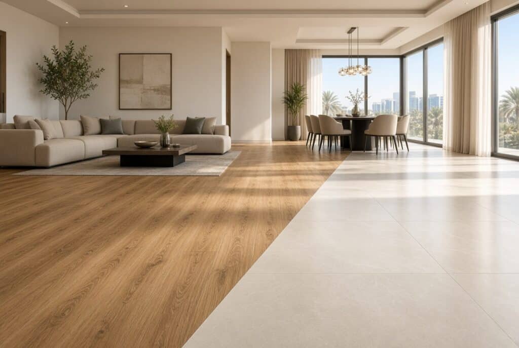 Laminate and hardwood flooring cost comparison for UAE homes